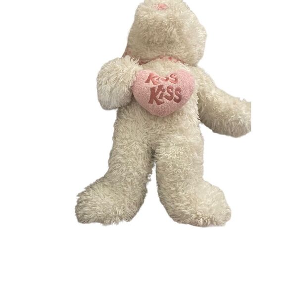 Pink Plush Teddy Bear Stuffed Animal Pastel Kids Anniversary Valentines Day Love - Picture 2 of 10